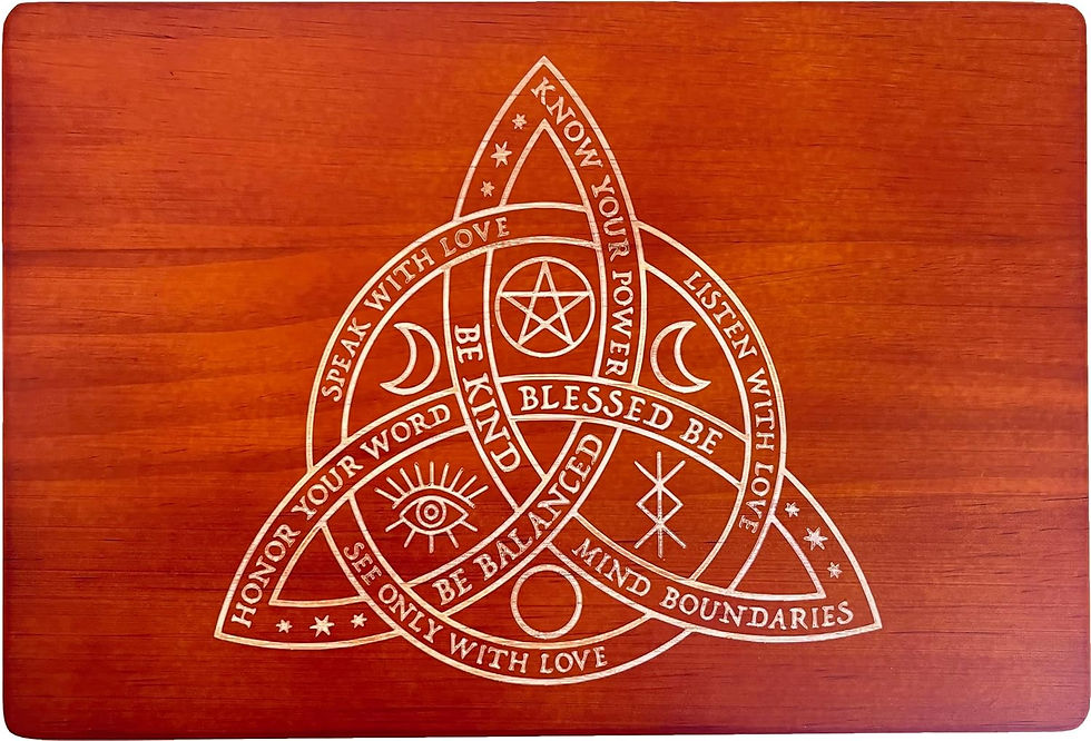 Thumbnail: Wooden Altar Table — Witch & Wiccan Meditation Space