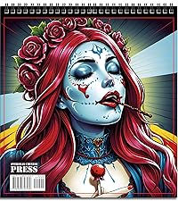 Thumbnail: FUN LAVIE Sugar Skull Coloring Book for Adults: 32 Spooky Sugar Skulls Women De