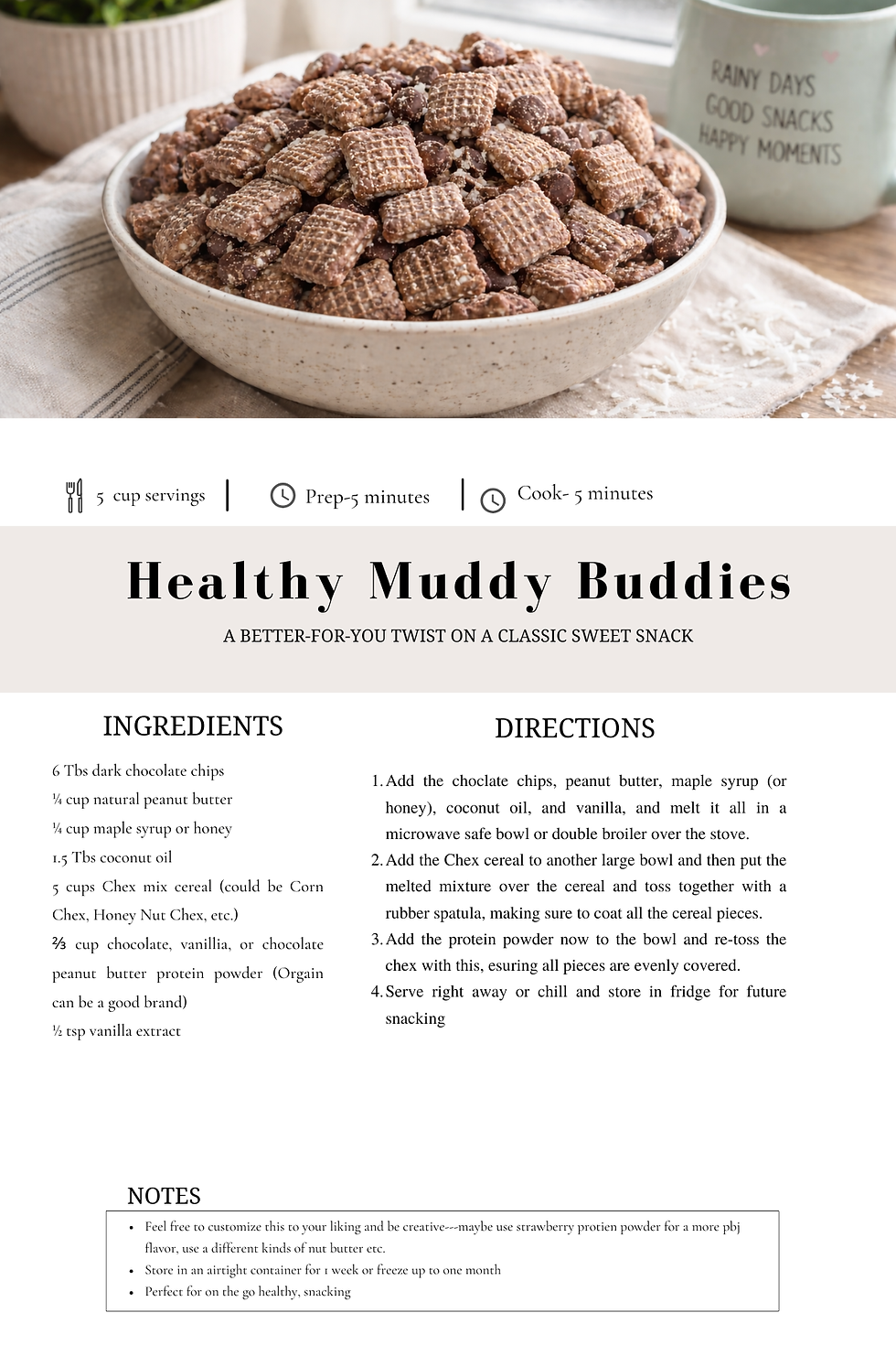 Recipe of the Month! Muddy Buddies