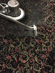 SUPER DIRTY TRAFFIC AREA CARPET CLEANINGBEFORE AND AFTER