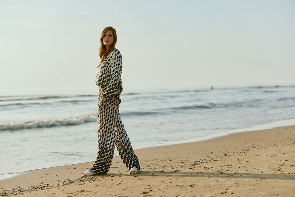 Meer, Strand, Gepunktet, Frau