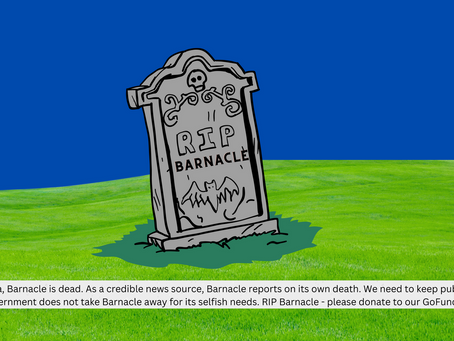 WIKIPEDI-UGH: Barnacle re-pronounced dead by world’s most reputable website