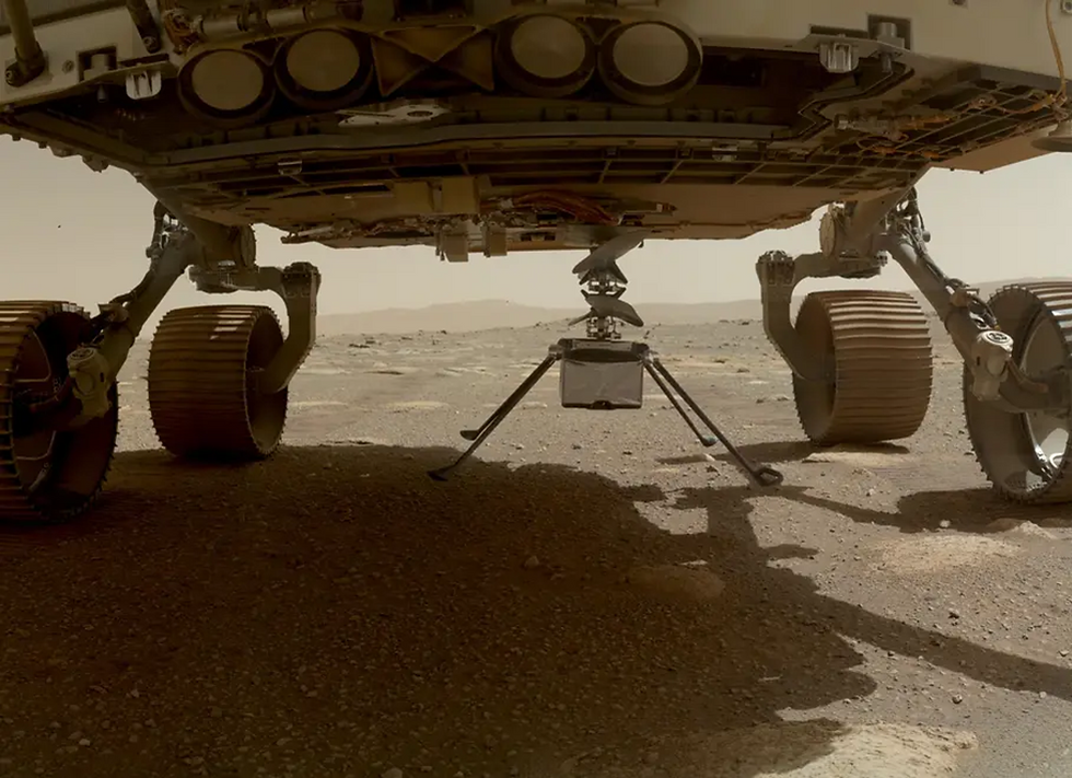 The Perseverance rover captured a high-quality close-up of the Mars helicopter. (NASA/JPL-Caltech)