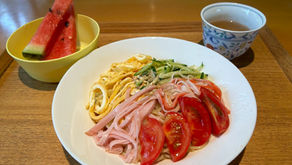 7月の食べよう会は冷やし中華