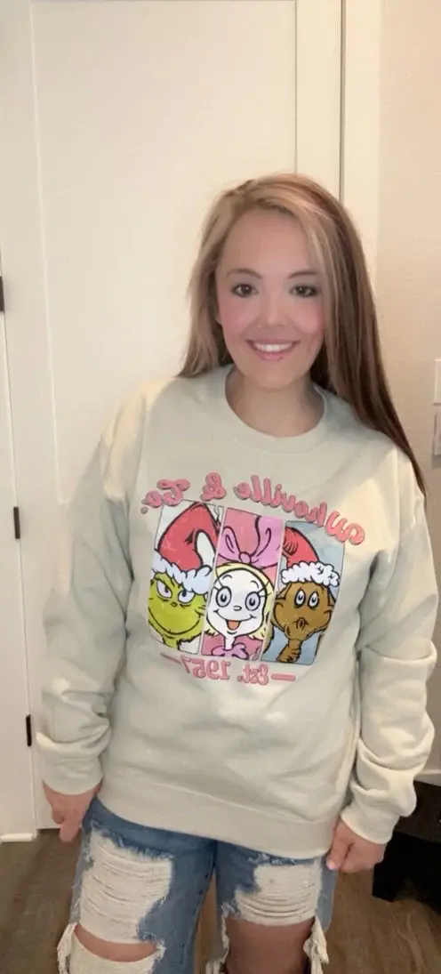 Thumbnail: Who Ville & Co Sweatshirt, Vintage Christmas T-shirt, Christmas Sweatshirt