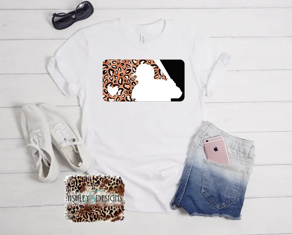 Thumbnail: Leopard Baseball Logo Shirt, Mama Baseball Shirt, Baseball Shirt, Leopard, M L B