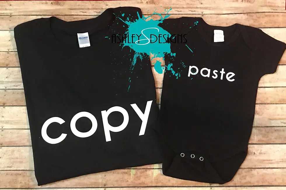 Copy/Paste Father and Son Matching Shirt Set, Father's Day Shirts