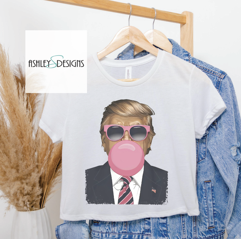 Thumbnail: Donald Trump Bubble Gum shirt, Mr. President, Girly Donald Trump Shirt