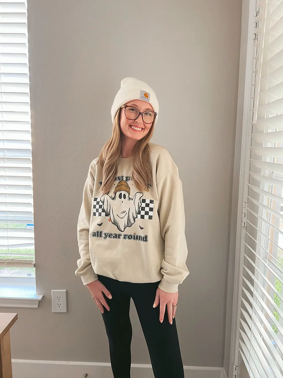 Thumbnail: I Ghost People All Year Round, Funny Fall Shirt