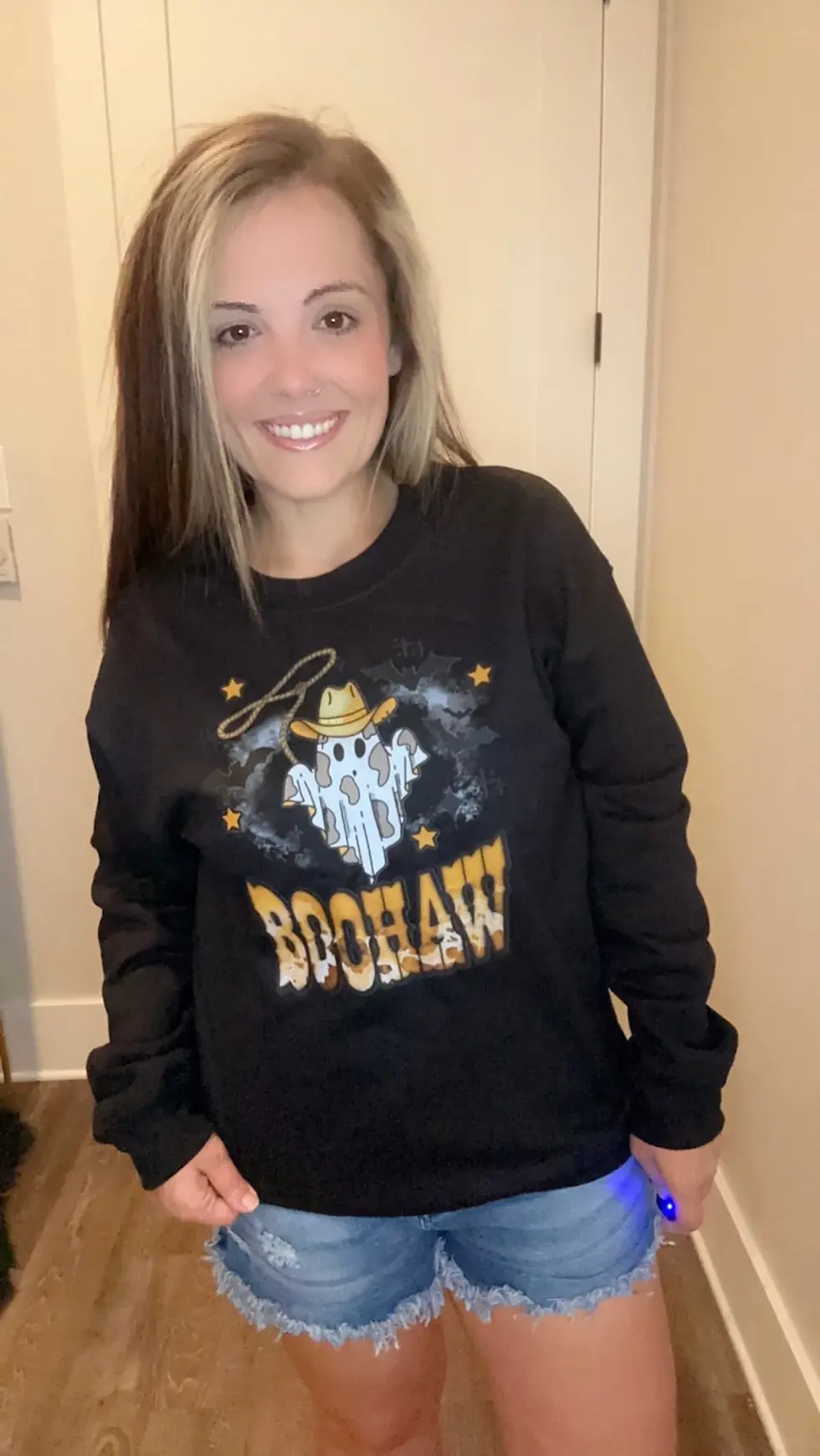 Thumbnail: Boohoo Cowboy Ghost Shirt, Halloween Shirt