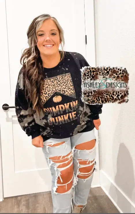 Thumbnail: Pumpkin Junkie Halloween Sweatshirt, Western Halloween Sweatshirt