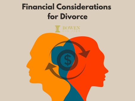 Financial Considerations for Divorce