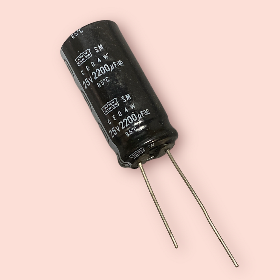 1 PCS NIPPON CAPACITOR ALUM 2200UF 2200MF 25V RADIAL