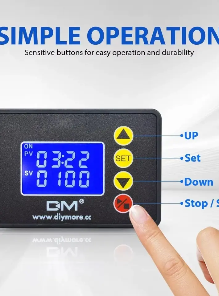 Thumbnail: 1.37 Inch Programmable Digital Timer Switch Relay Control AC 110V 220V 10A