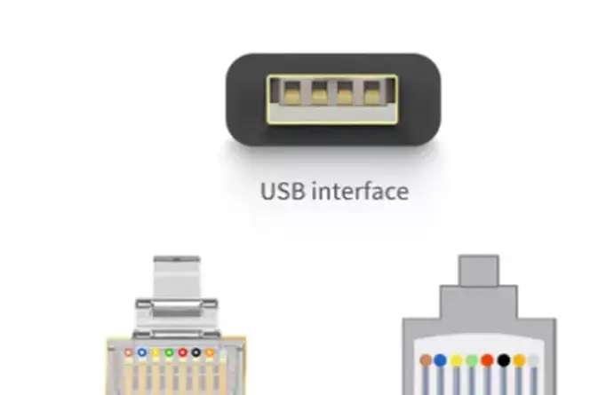 Thumbnail: USB to RJ45 Console Cable 1.8m White RS232 Serial