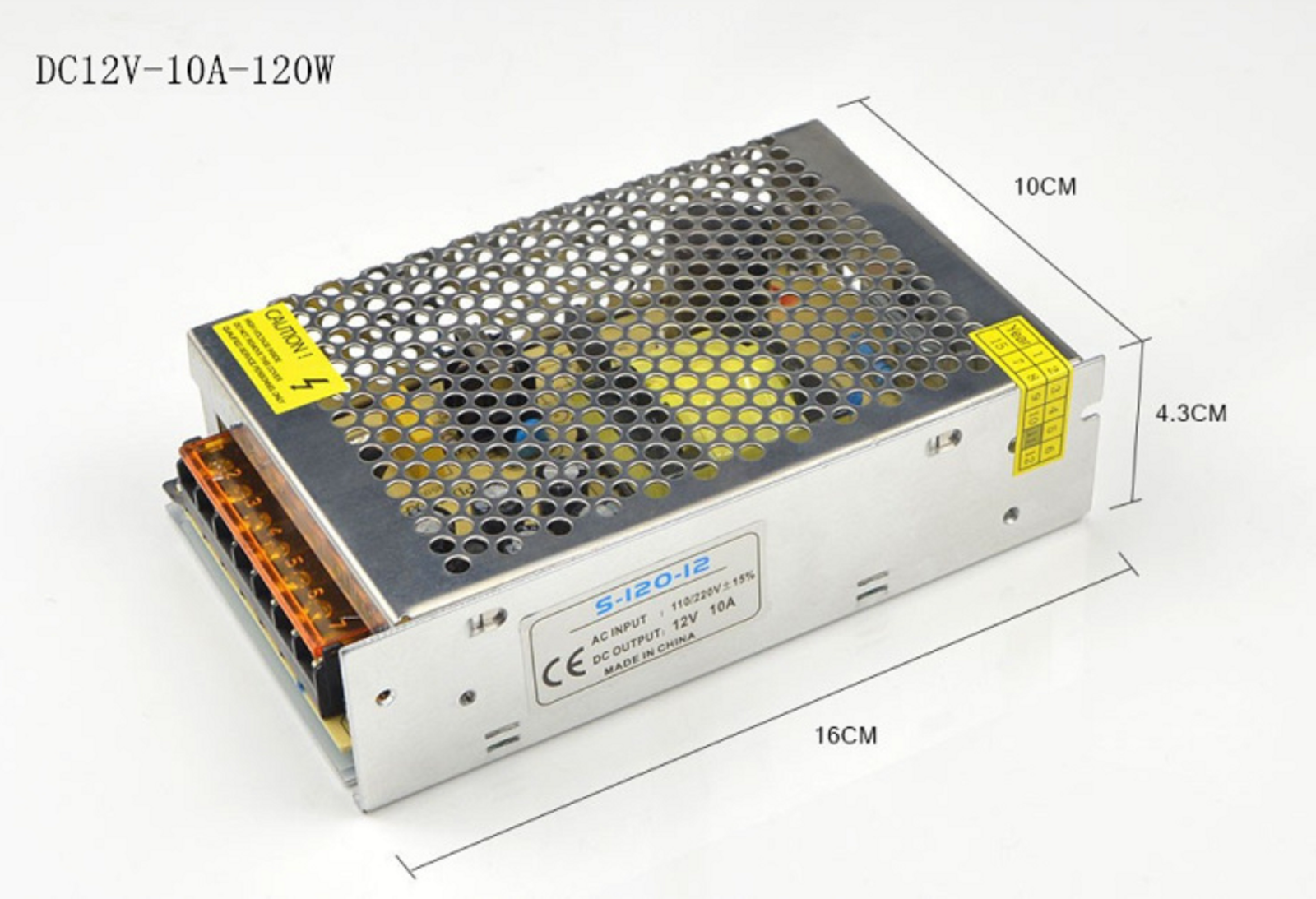 AC 110V 220V TO DC 12V Power Supply Adapter 10A LED Driver LED Strip