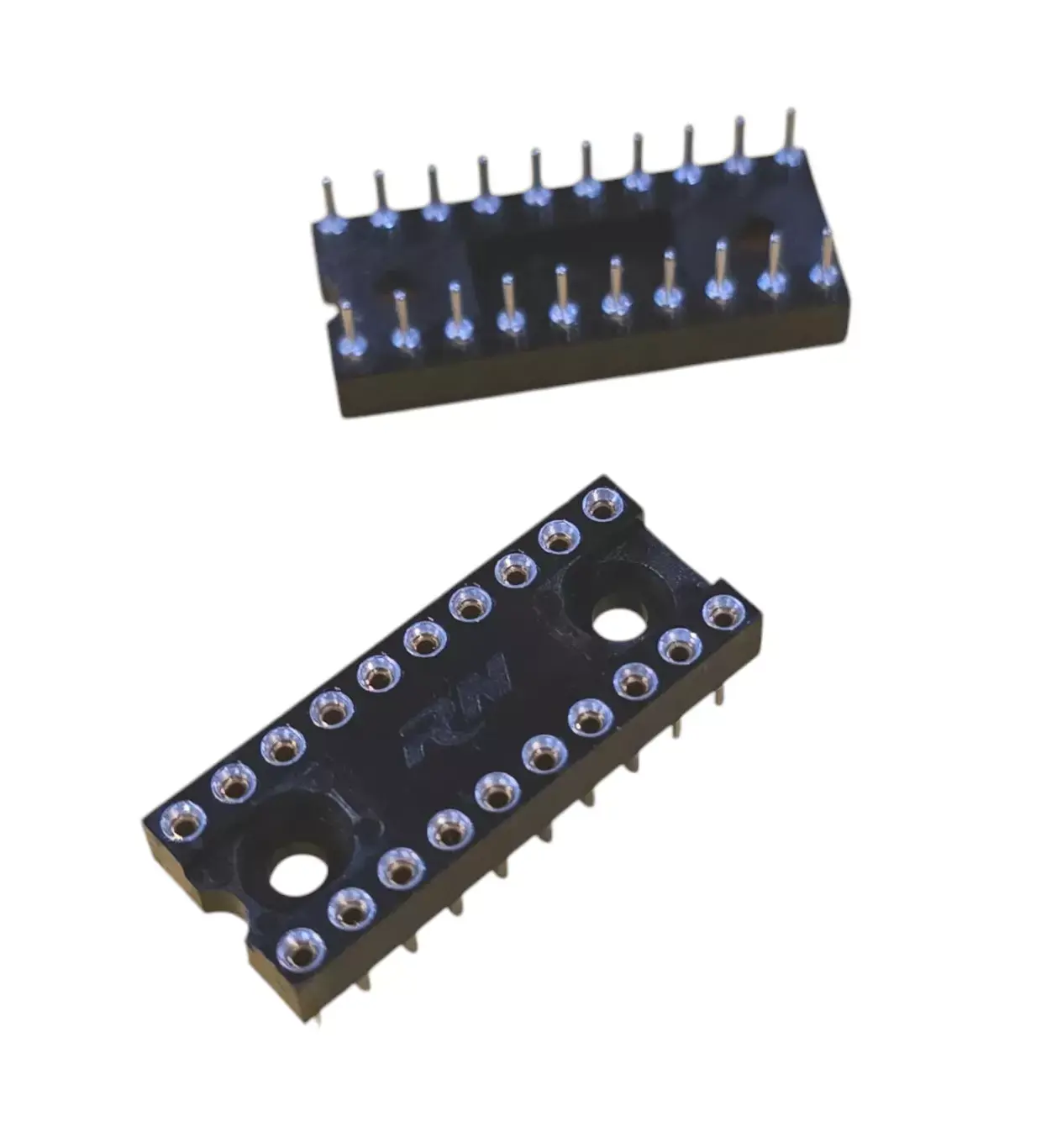 2 PCs 20 PIN 20PIN IC SOCKET ROUND HOLE FOR DIP20 20DIP DIP-20 ORIGINAL OEM