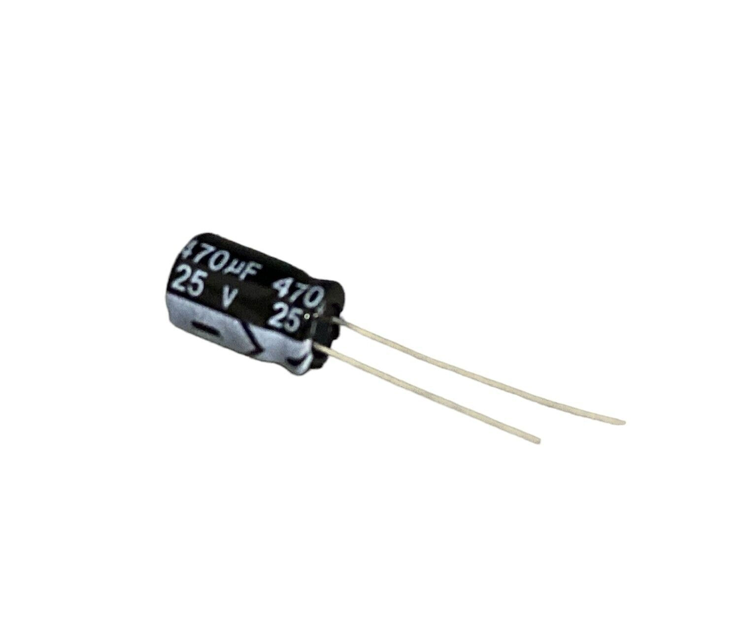 10 PCS AL UNIPOLAR Capacitor 25V 470UF 470MF 105C 8X12mm Cap