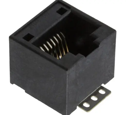 Jack Modular Connector 8p8c RJ45 Ethernet Vertical Unshielded Cat3