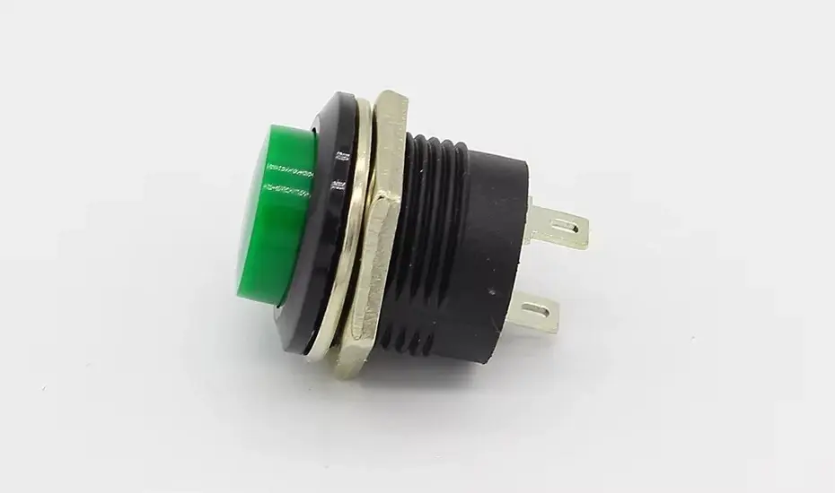Thumbnail: Momentary button switch 6A/125V AC 3A/250V AC 16MM self resetting