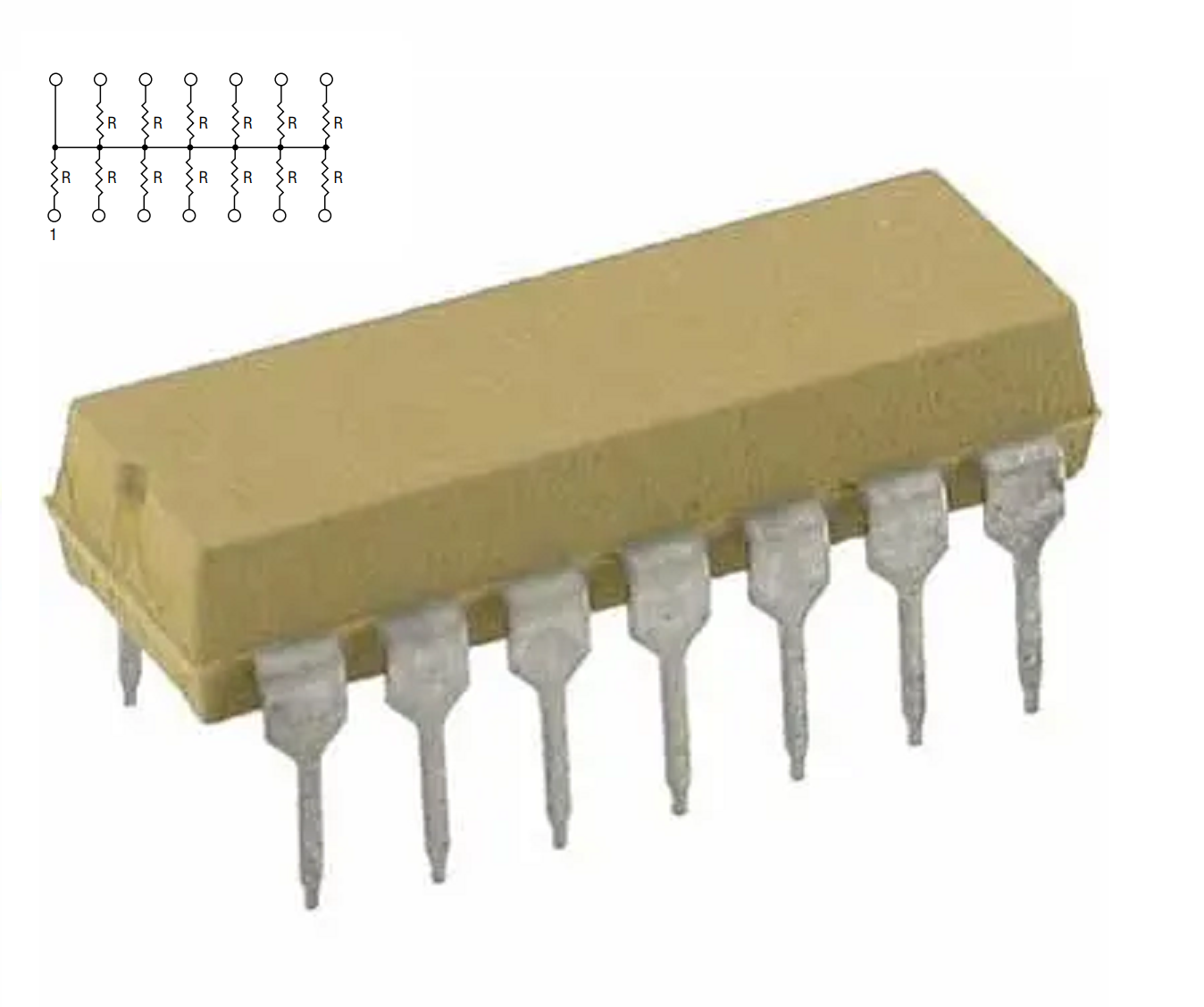 1 PCs BOURNS 4.7K 4700 OHM DIP NET NETWORK RESISTOR DIP-14 ARRAY ORIGINAL PARTS