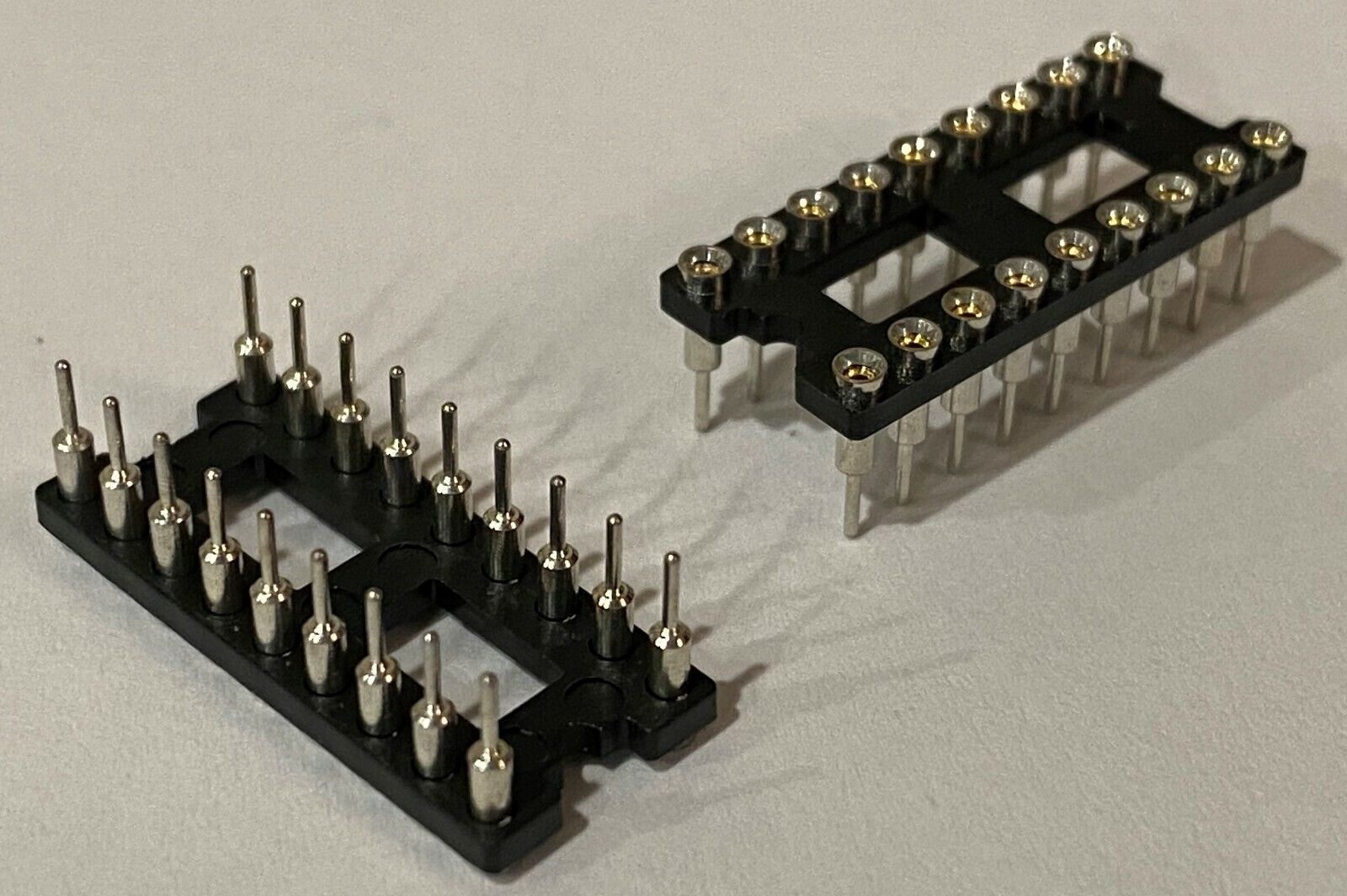 5 PCS SEMTEC 18-Pin Machine Tooled Low Profile IC Socket 0.3 Inch Wide