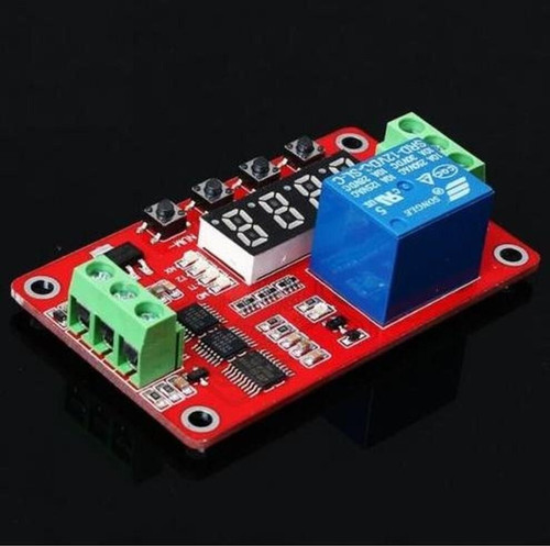 12V LED Digital Programmable Timer Relay Module + IR Remote Control ...
