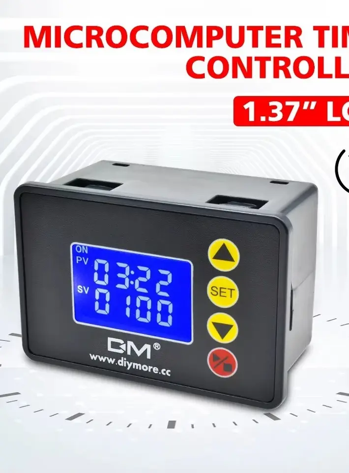 1.37 Inch Programmable Digital Timer Switch Relay Control AC 110V 220V 10A