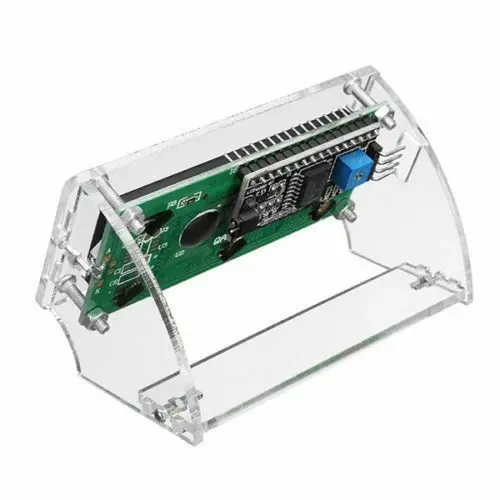 Thumbnail: Transparent Acrylic Shell for LCD1602 1602 LCD Screen Case Fix Holder