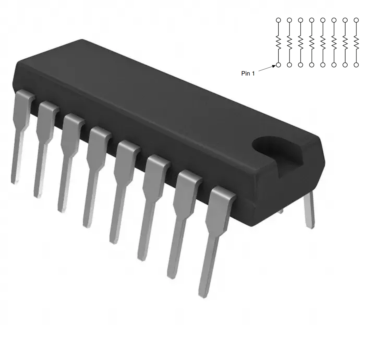 1 PCs BI Technologies 100K 100 K OHM NET NETWORK ARRAY RESISTOR DIP-16 ...