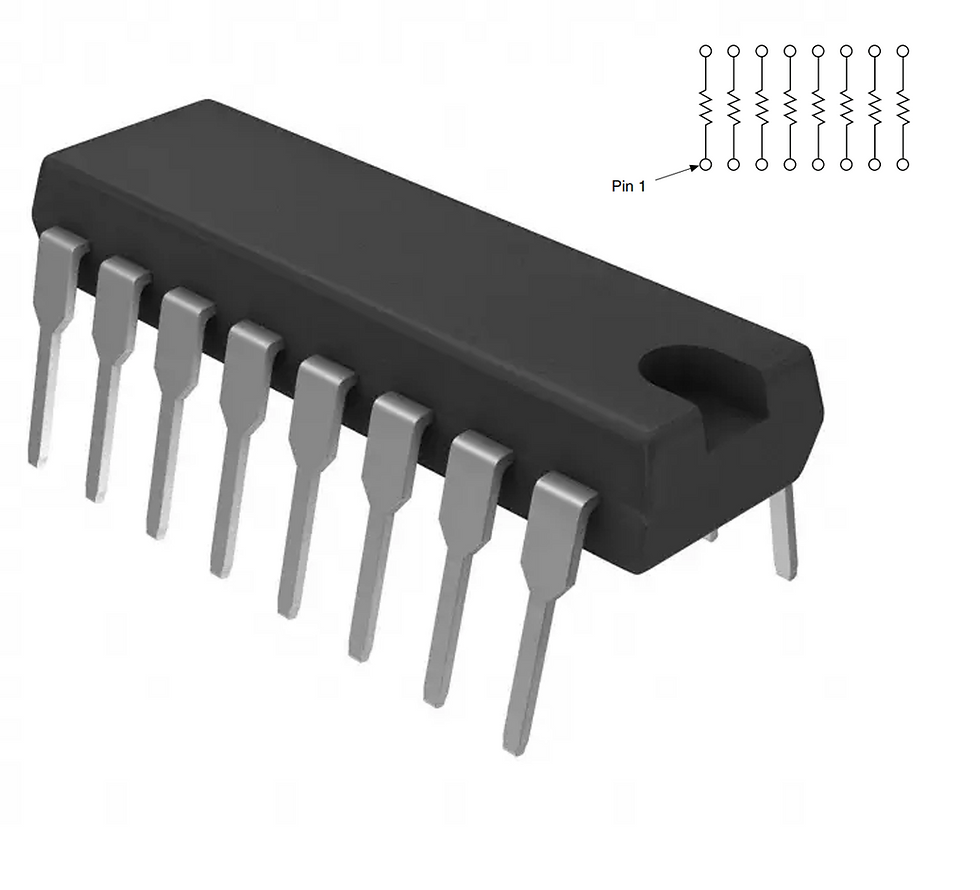 1 PCs BI Technologies 100K 100 K OHM NET NETWORK ARRAY RESISTOR DIP-16