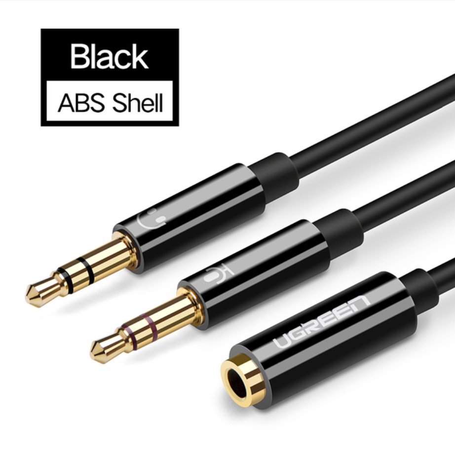 Thumbnail: UGREEN Headphone ABS Shell Black Y Splitter 3.5mm Female to 2 Dual 3.5mm Male