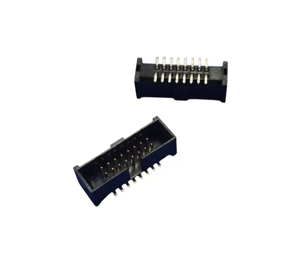 1 PCs Header 16 Positions Connector Surface 1.27mm Surface Mount Gold ORIGINAL