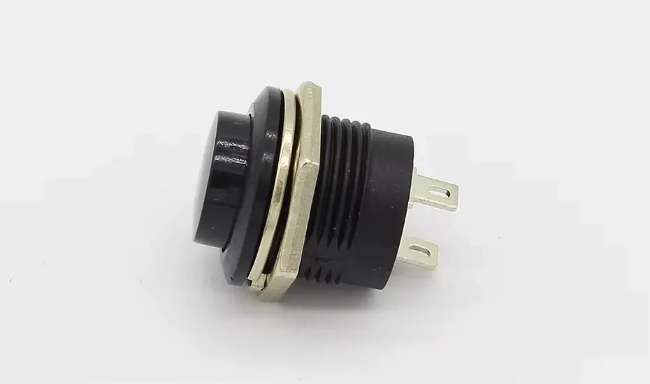 Thumbnail: Momentary button switch 6A/125V AC 3A/250V AC 16MM self resetting