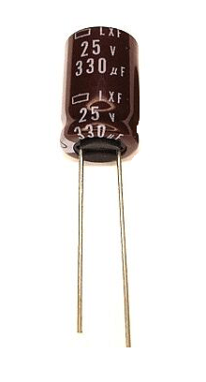 25 PCS NIPPON CAPACITOR ALUM 330UF 330MF 25V