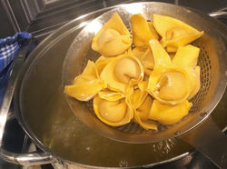 Tortelli Preparing to Boil