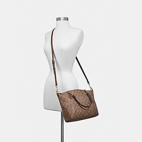 Thumbnail: SMALL KELSEY SATCHEL IN SIGNATURE CANVAS COACH F28989