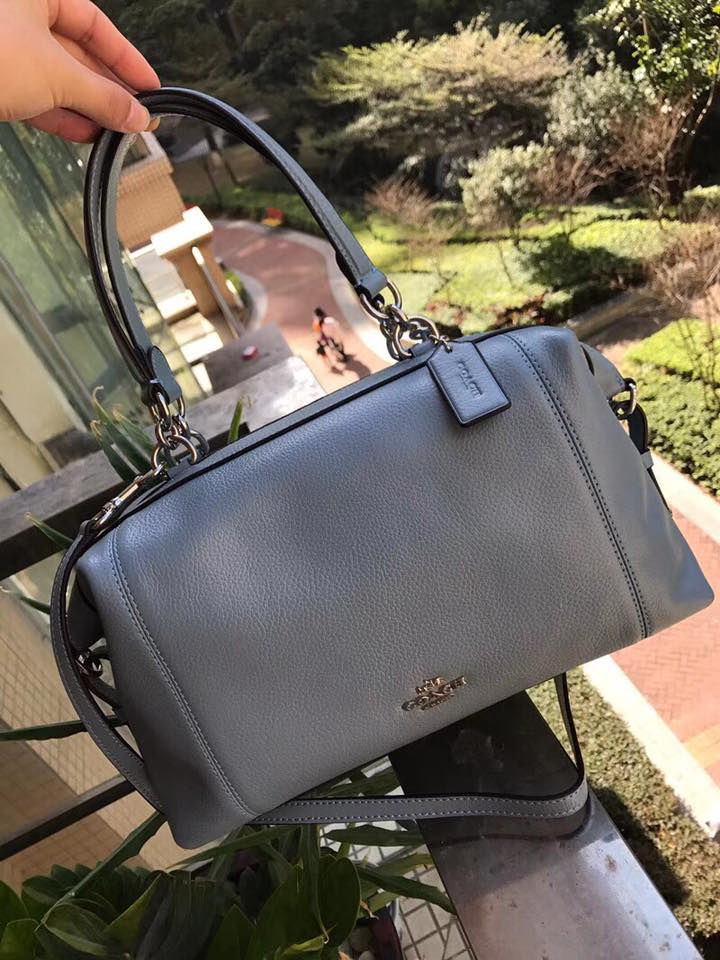 Thumbnail: LENOX SATCHEL IN PEBBLE LEATHER COACH F59325