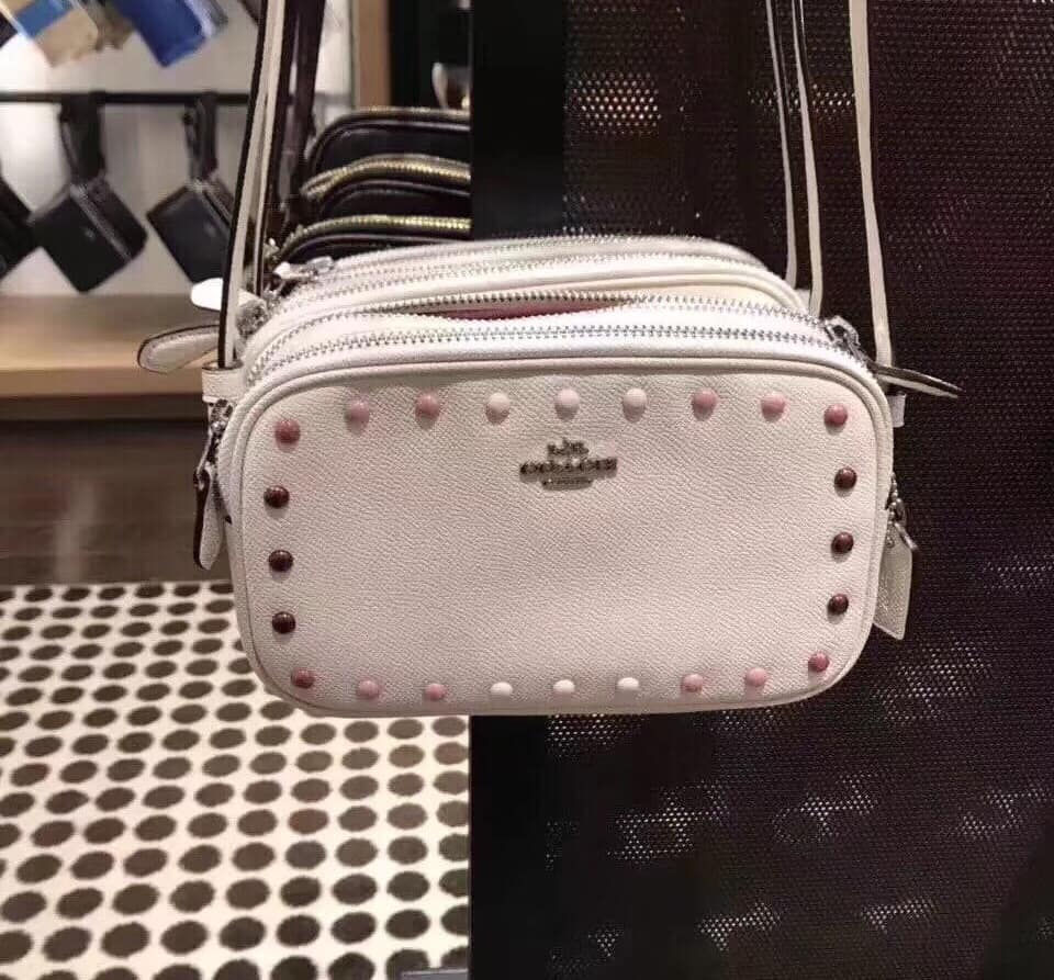 Thumbnail: CROSSBODY POUCH WITH RAINBOW RIVETS COACH F34315