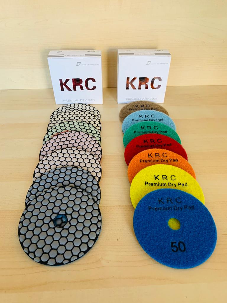 Küçük resim: Q100mm Granit & Mermer kuru ped zımpara 
