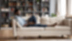 Photograph of a man relaxing in his Home Smart living space