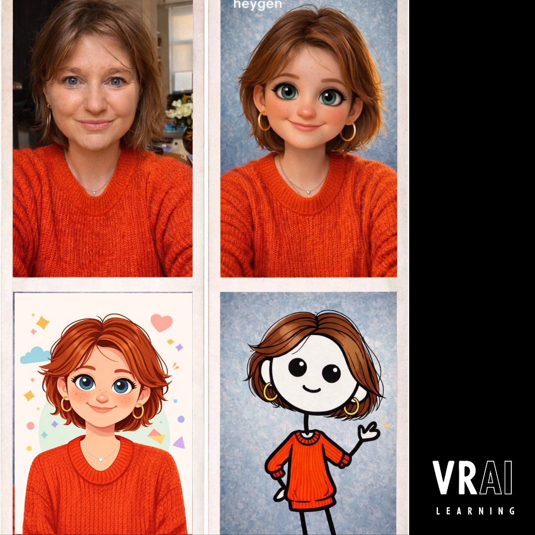 Test de plateformes de creation d'avatars VRAI Learning