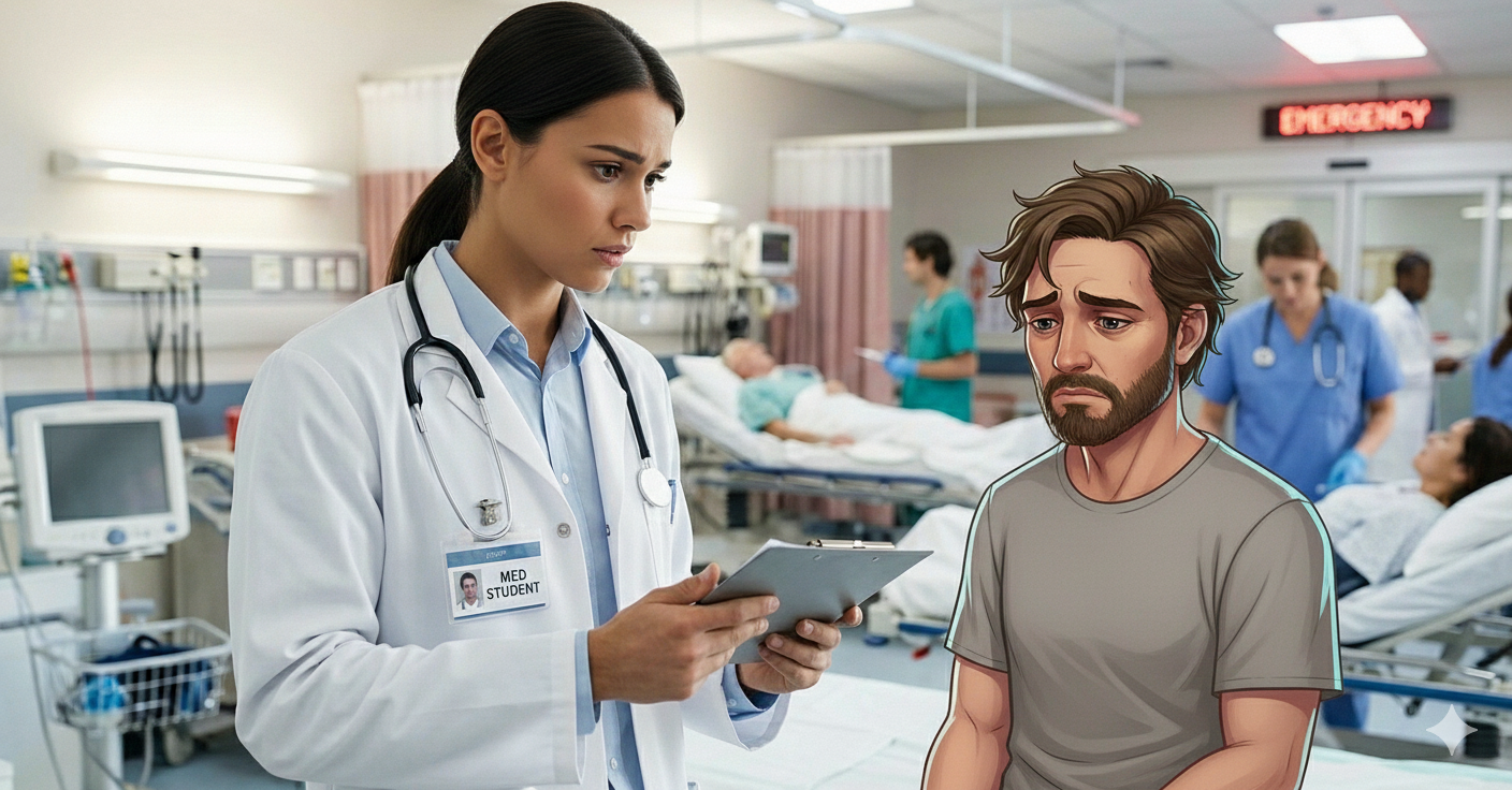 simulation de discussion étudiant medecine psychiatrie avec un avatar IA pour formation 