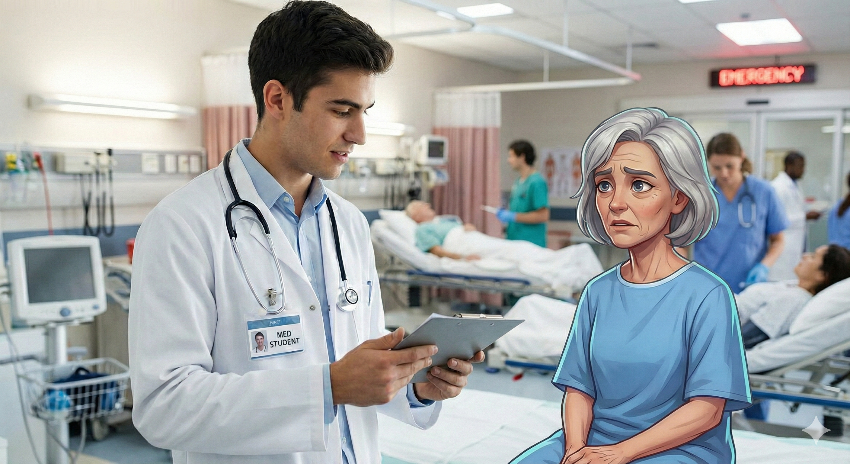simulation de discussion étudiant medecine psychiatrie avec un avatar IA pour formation 