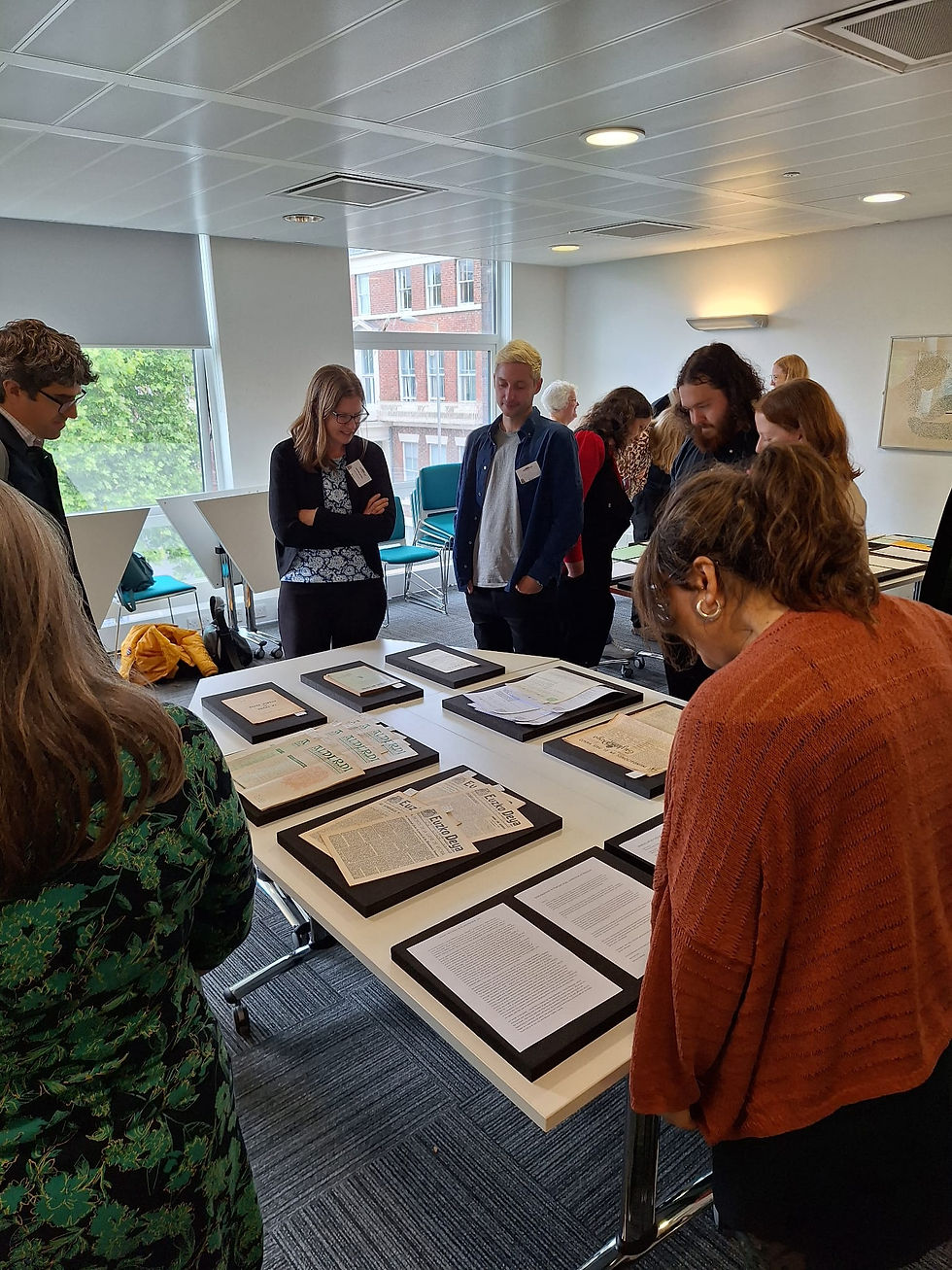 Attendees explored a rich array of archival materials held at the University of Liverpool