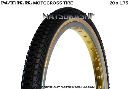 Thumbnail: NTKK "SNAKEBELLY" TYRE 20" x 1.75 (BLACK)