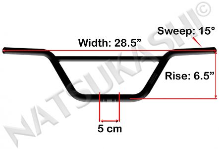 Thumbnail: Nitto B708 BMX Cruiser Handlebar
