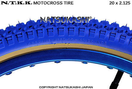 Thumbnail: NTKK "SNAKEBELLY" TYRE 20" x 2.125 (BLUE)
