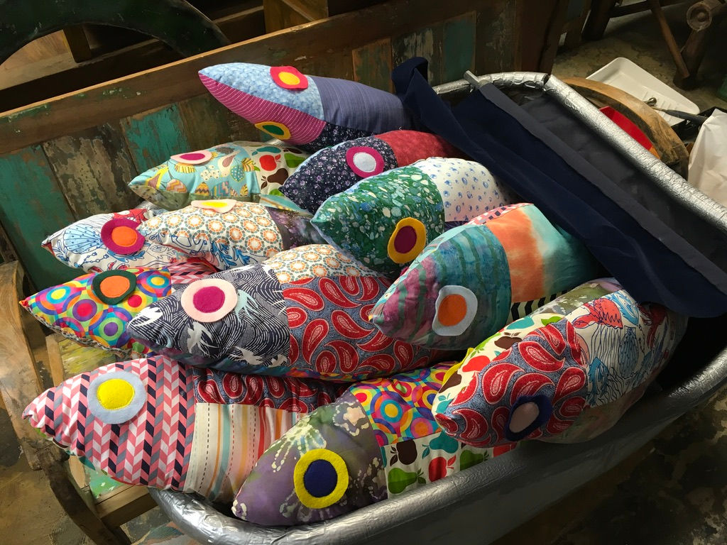 Happy Monterey Sardine Pillow