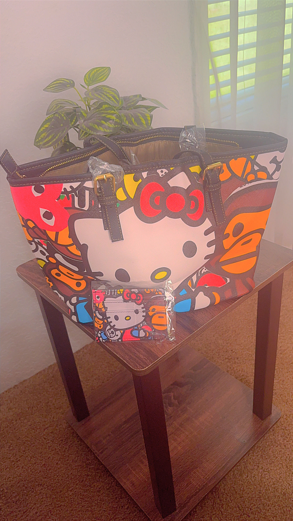 HK & Bape Tote w / cardholder 🛍️